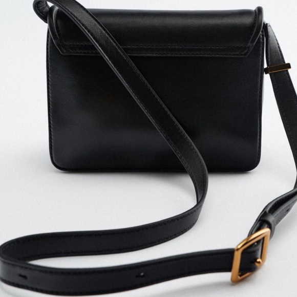NWT Zara Leather Crossbody Bag - Picture 6 of 15